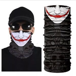 Bandana Neck Gaiter Skull Face Mask Bandanas Tube Breathable Rave Face Scarf US